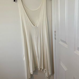 White beach cover up